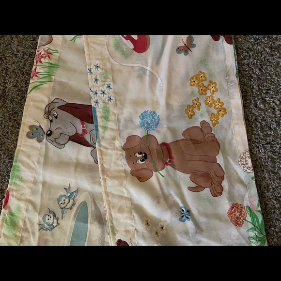 Vintage Pound Puppies Curtains Panels Valance Set - Picture 5 of 6